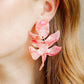 Flora Statement Earrings - Pink Spritz - LINNY CO WholesaleAcetate