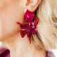 Flora Statement Earrings - Pinot Noir - LINNY CO WholesaleAcetate