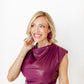 Flora Statement Earrings - Pinot Noir - LINNY CO WholesaleAcetate