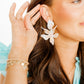 Flora Statement Earrings - Rainbow Sherbert - LINNY CO WholesaleAcetate