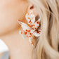 Flora Statement Earrings - Texas Pearl - LINNY CO WholesaleAcetate