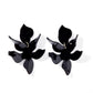 Flora Statement Earrings - True Black - LINNY CO WholesaleAcetate