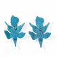 Flora Statement Earrings - Turquoise - LINNY CO WholesaleAcetate