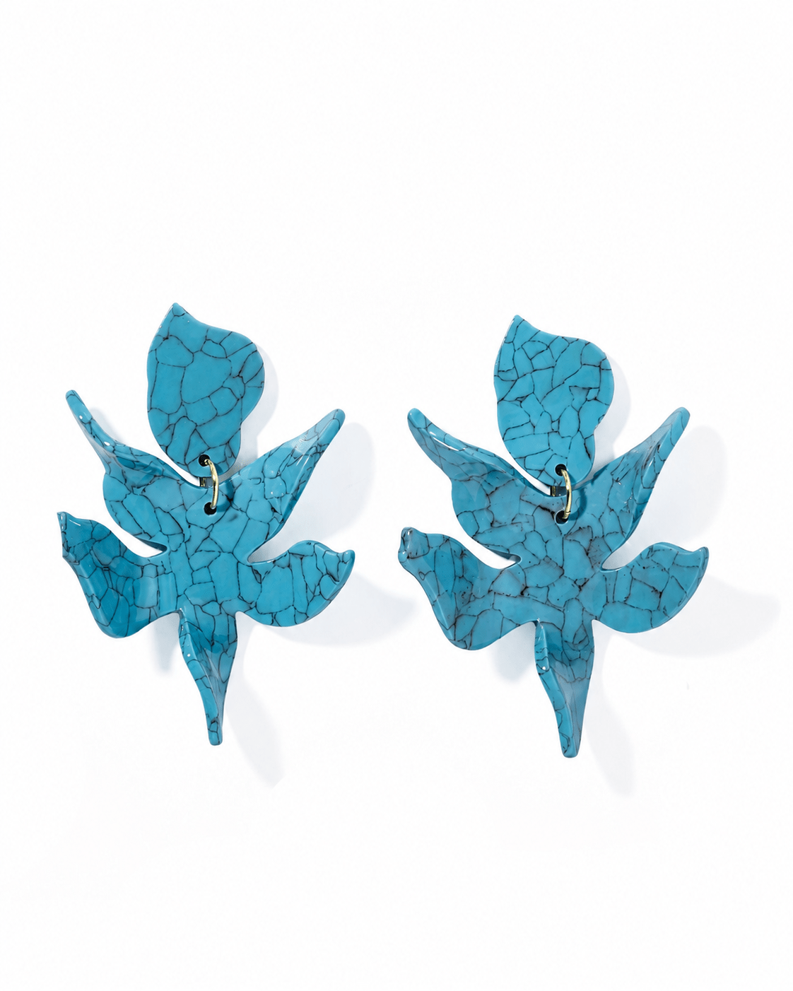 Flora Statement Earrings - Turquoise - LINNY CO WholesaleAcetate
