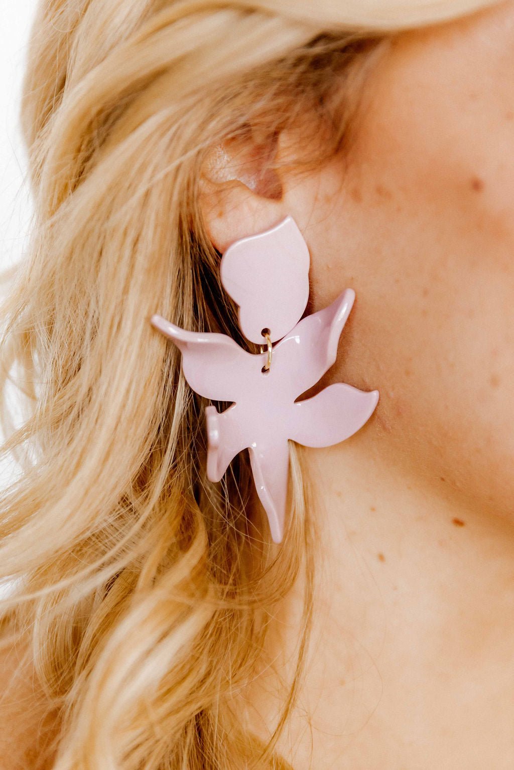 Flora Statement Earrings - Vintage Rose - LINNY CO WholesaleAcetate