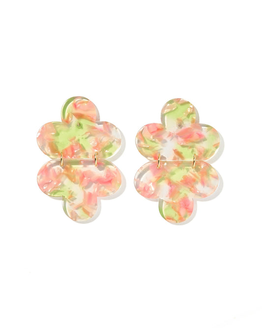 Gianna - Cherry Bloom - Earrings - LINNY CO WholesaleAcetate