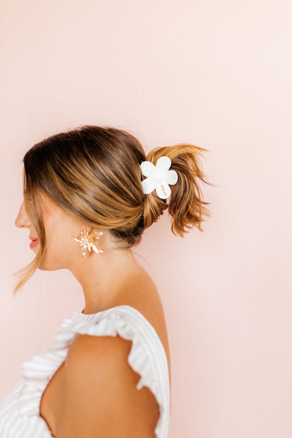 Hair Clip - Gigi - True White - LINNY CO WholesaleHair Accessories