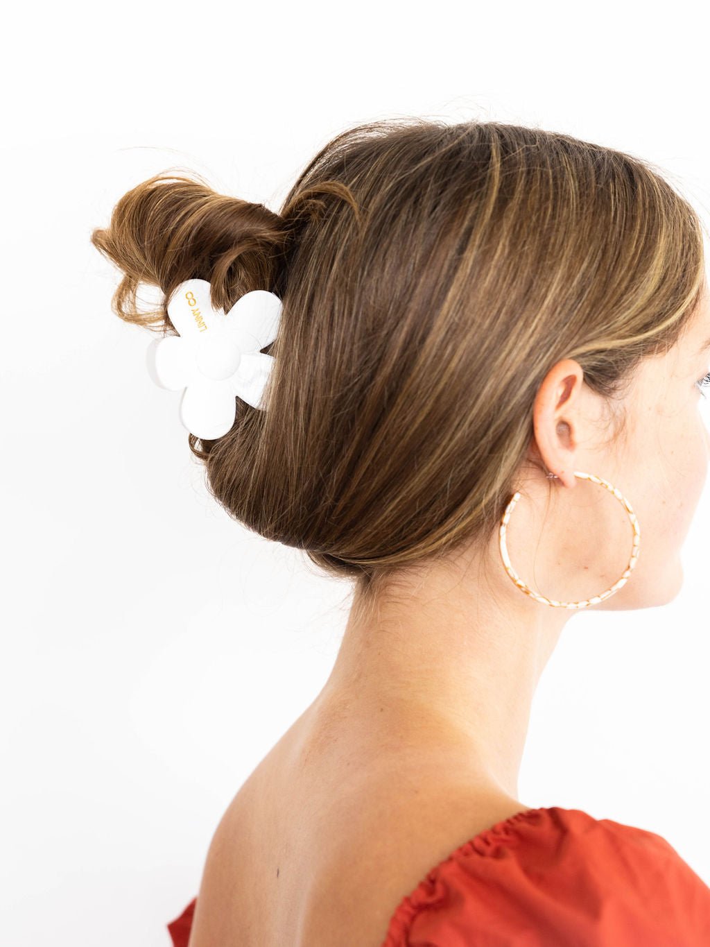 Hair Clip - Gigi - True White - LINNY CO WholesaleHair Accessories