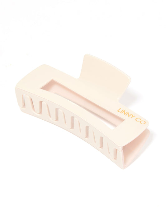 Hair Clip - Harper - Ivory/Tan Two - Tone - LINNY CO WholesaleHair Accessories