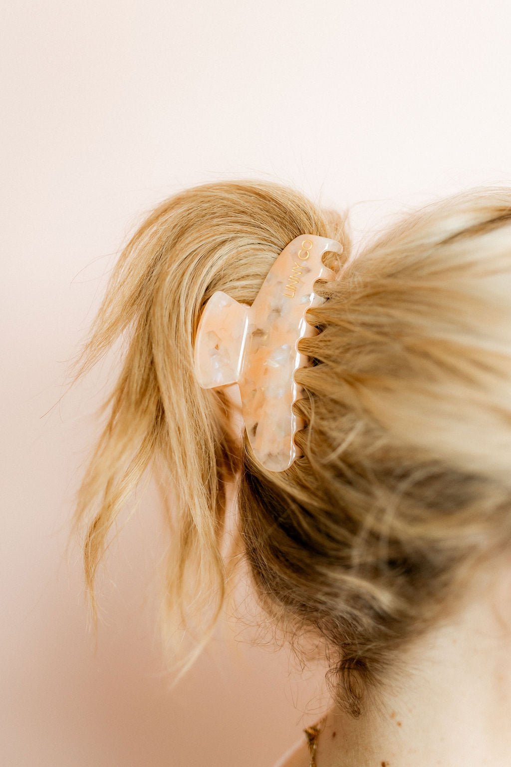 Hair Clip - Mimi Pearlized Peach - LINNY CO WholesaleHair Accessories