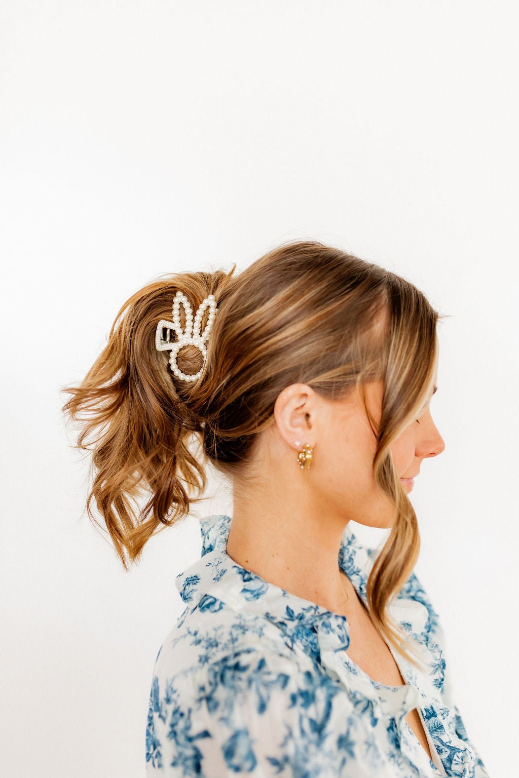 Hair Clip - Paris Pearl Bunny - LINNY CO WholesaleHair Accessories