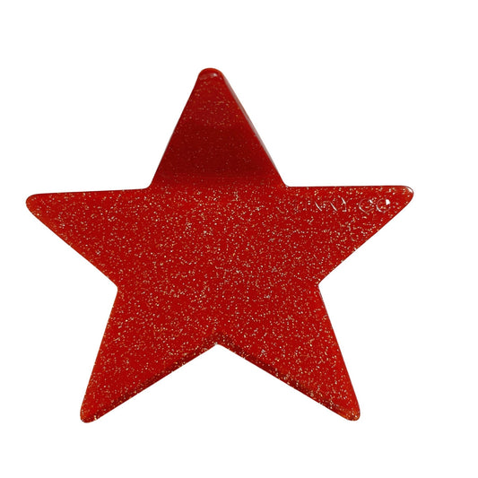 Hair Clip - Paxton Star Red - LINNY CO WholesaleHair Accessories