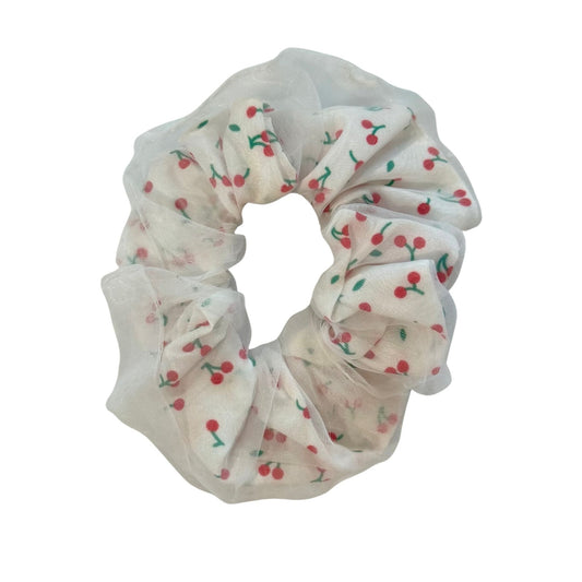 Hair Scrunchie - Cherry - LINNY CO WholesaleHair Accessories