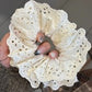 Hair Scrunchie Greer - Eyelet White - LINNY CO WholesaleHair Accessories
