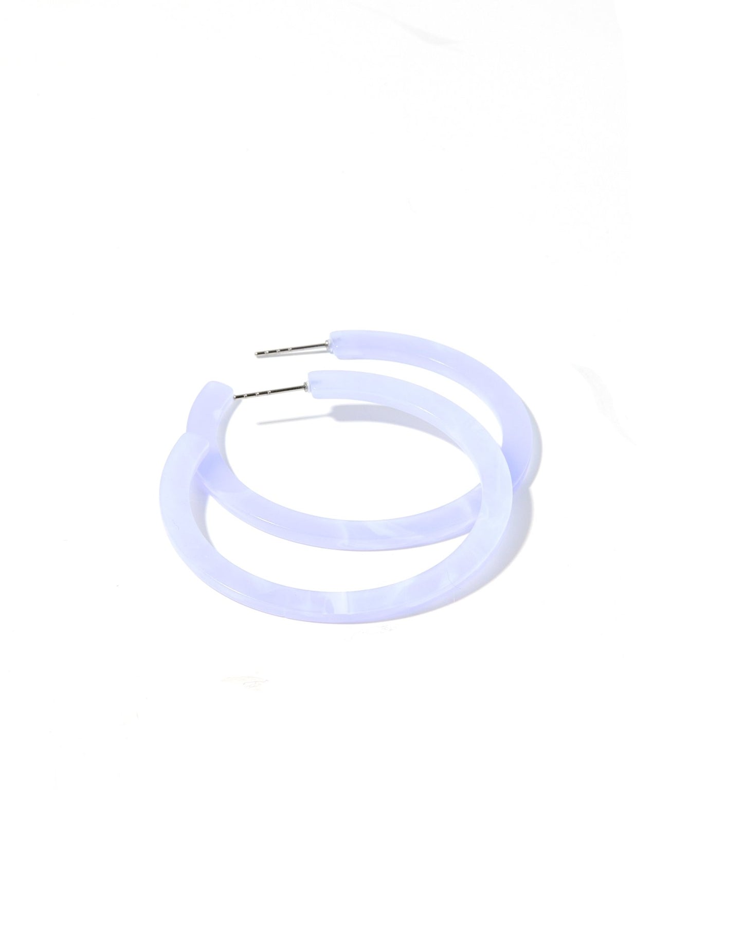 Holly Medium Hoop Earrings - Lavender Haze - LINNY CO WholesaleAcetate
