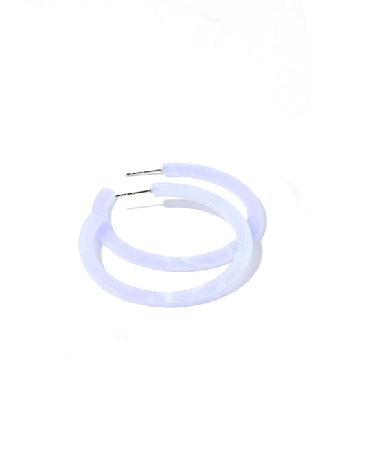 Holly Medium Hoop Earrings - Lavender Haze - LINNY CO WholesaleAcetate