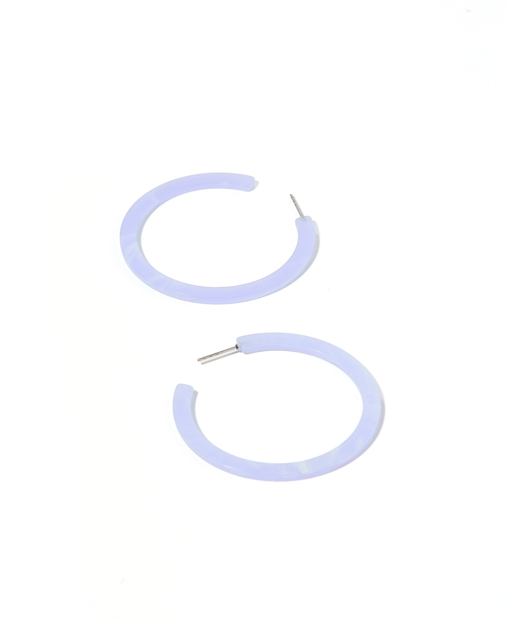 Holly Medium Hoop Earrings - Lavender Haze - LINNY CO WholesaleAcetate