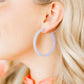 Holly Medium Hoop Earrings - Lavender Haze - LINNY CO WholesaleAcetate