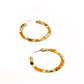 Holly Medium Hoop Earrings - Mustard - LINNY CO WholesaleAcetate