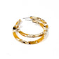 Holly Medium Hoop Earrings - Mustard - LINNY CO WholesaleAcetate