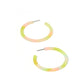 Holly Medium Hoop Earrings - Neon Punch - LINNY CO WholesaleAcetate