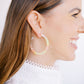 Holly Medium Hoop Earrings - Neon Punch - LINNY CO WholesaleAcetate