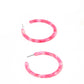 Holly Medium Hoop Earrings - Pink Party Punch - LINNY CO WholesaleAcetate