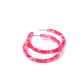Holly Medium Hoop Earrings - Pink Party Punch - LINNY CO WholesaleAcetate