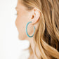 Holly Medium Hoop Earrings - Turquoise - LINNY CO WholesaleAcetate