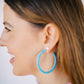 Holly Medium Hoop Earrings - Turquoise - LINNY CO WholesaleAcetate