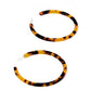 Holly Mega Hoop Earrings - Brown Tortoise - LINNY CO WholesaleAcetate
