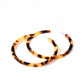 Holly Mega Hoop Earrings - Brown Tortoise - LINNY CO WholesaleAcetate