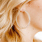 Holly Mega Hoop Earrings - Gold Confetti - LINNY CO WholesaleAcetate