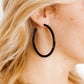 Holly Mega Hoop Earrings - True Black - LINNY CO WholesaleAcetate