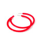 Holly Mega Hoop Earrings - True Red - LINNY CO WholesaleAcetate