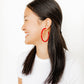 Holly Mega Hoop Earrings - True Red - LINNY CO WholesaleAcetate