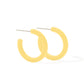Holly Mini Hoop Earrings - Buttercup Yellow - LINNY CO WholesaleAcetate