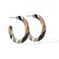 Holly Mini Hoop Earrings - Desert Camo - LINNY CO WholesaleAcetate