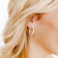 Holly Mini Hoop Earrings - Ivory Pearl - LINNY CO WholesaleAcetate