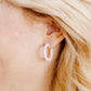 Holly Mini Hoop Earrings - Pink Carnation - LINNY CO WholesaleAcetate