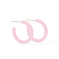 Holly Mini Hoop Earrings - Pink Carnation - LINNY CO WholesaleAcetate