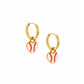 Huggie Charm Earrings - Baseball - LINNY CO WholesaleEarrings