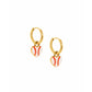 Huggie Charm Earrings - Baseball - LINNY CO WholesaleEarrings