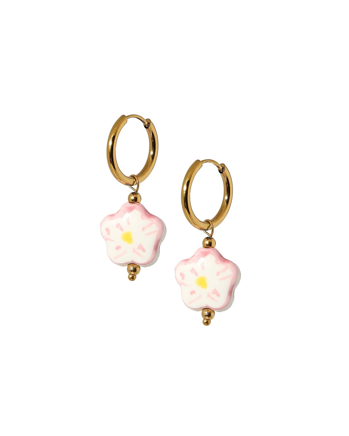 Huggie Charm Earrings - Bloom - LINNY CO Wholesale