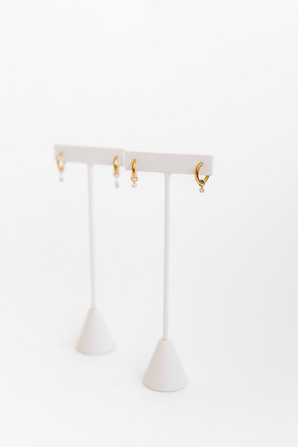 Huggie Charm Earrings - Celine Gold - LINNY CO WholesaleMetals