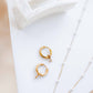 Huggie Charm Earrings - Celine Gold - LINNY CO WholesaleMetals