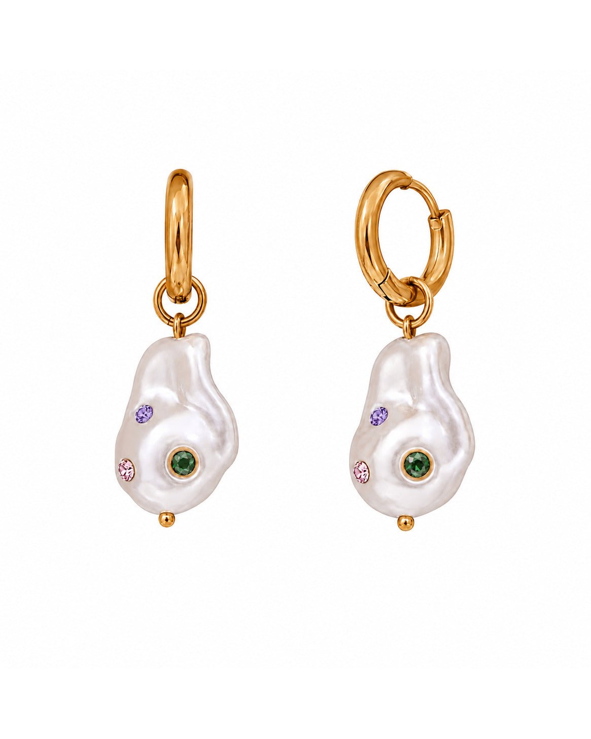 Huggie Charm Earrings - Charlotte - LINNY CO WholesaleStuds