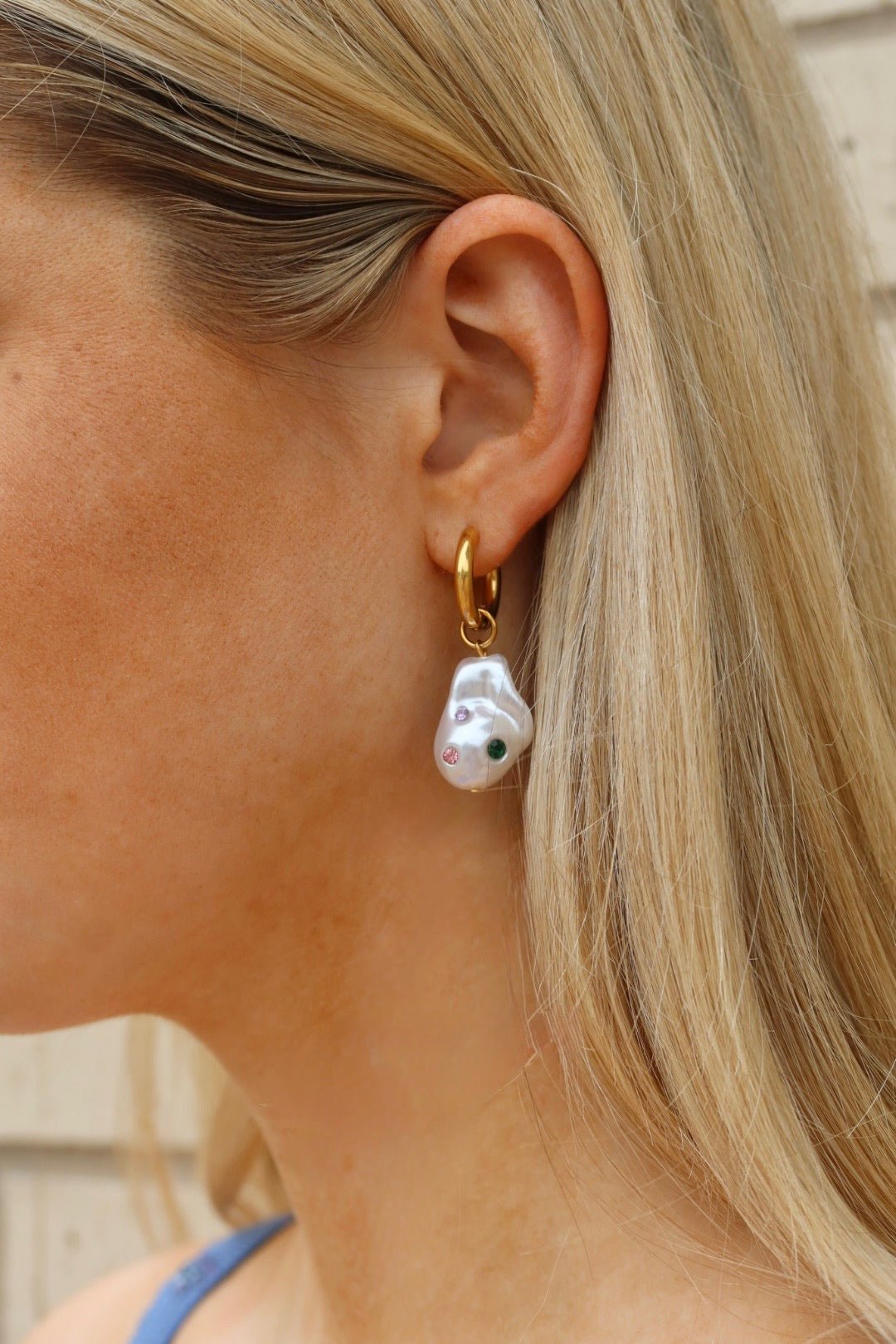 Huggie Charm Earrings - Charlotte - LINNY CO WholesaleStuds