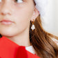 Huggie Charm Earrings - Christmas Tree Polka Dot - LINNY CO Wholesale