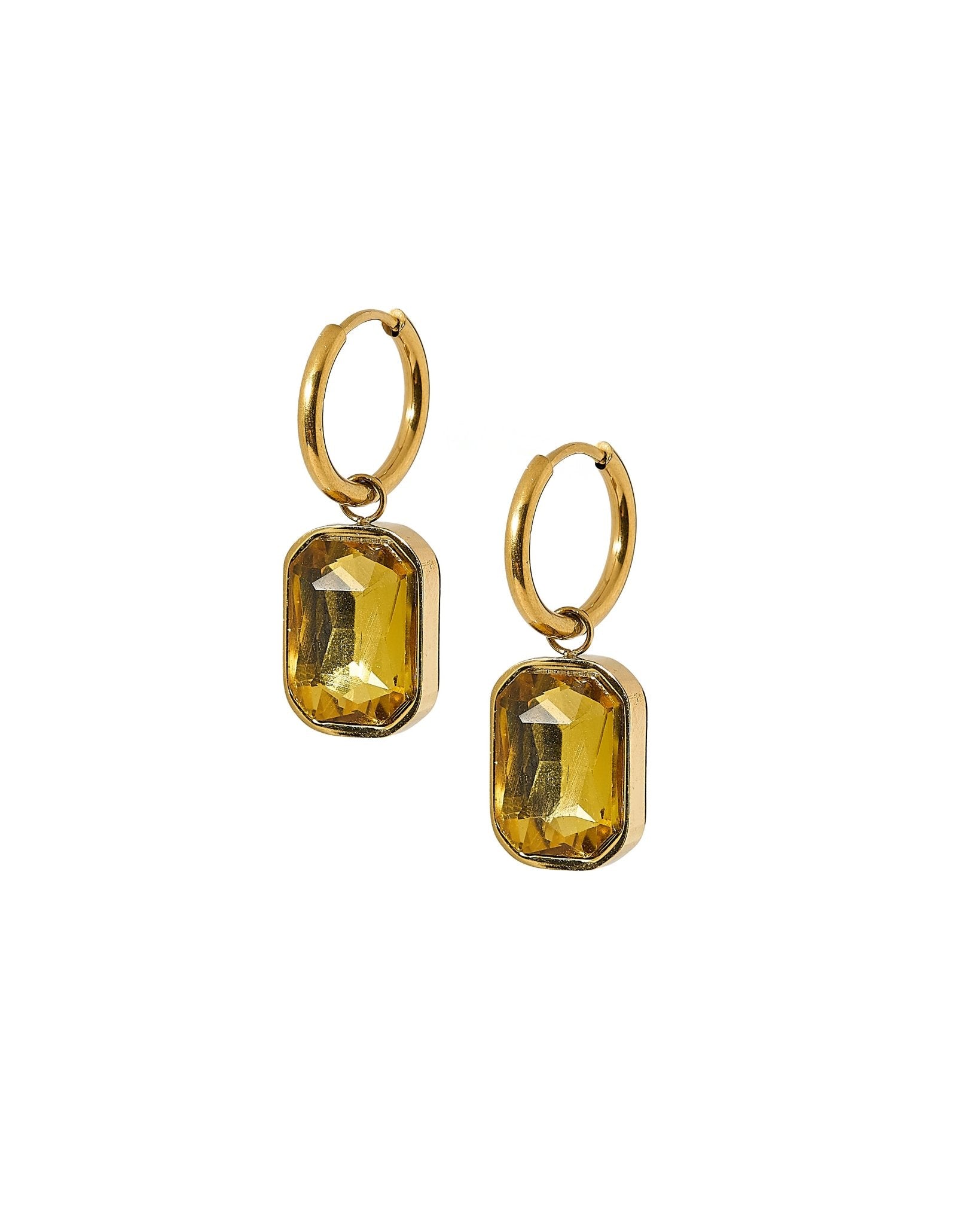 Huggie Charm Earrings - Diana Champagne - LINNY CO Wholesale